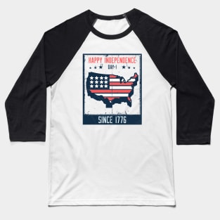 4th of July - Independence Day Baseball T-Shirt